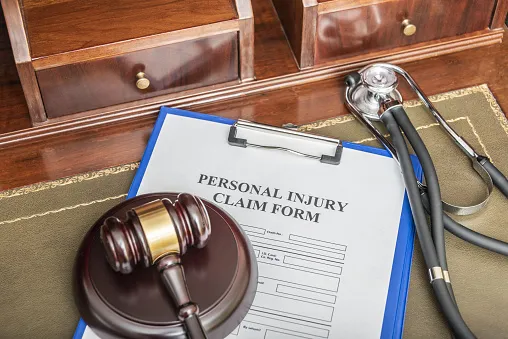 A personal injury claim form.