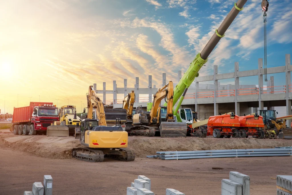 A construction site.